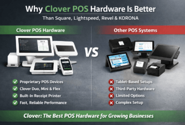 Clover POS Hardware vs Square, Lightspeed, Revel & KORONA | Best POS Hardware